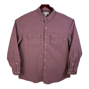 Duluth Men's Button Shirt Dry on the Fly 2XLT Tall Standard Long Sleeve Red45207 - Picture 1 of 13