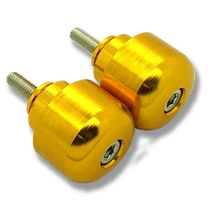[SASA] Gold Round CNC Anodized Bar Ends Barends, Fits Honda Motorcycle CBR600RR  - Picture 1 of 1