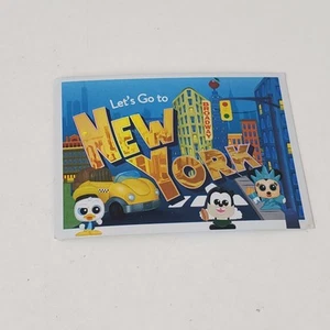 Tarjeta postal Disney Doorables Let's Go to New York serie 1 exclusiva de Walmart - Imagen 1 de 4