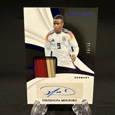 2024-25 Panini Immaculate Youssoufa Moukoko Memorabilia Autograph /10 Germany  - Image 1 of 4