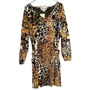 Cheetah Print Belted Tunic Dress From Flamingo Las Vegas Hotel  - Picture 1 of 9