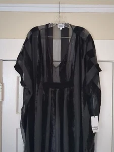Unique Vintage Velvet Sheer Cape Dress Whimsigoth Goth Halloween OS Black - Picture 1 of 10