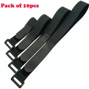 10x Durable Cinch Straps Elastic Hook & Loop Storage Strap Bike Wheel Stabilizer - Picture 1 of 68