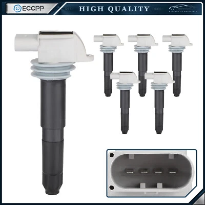 ECCPP 6 Ignition Coils For 13-16 Porsche Boxster 2.7L 09-12 Boxster 2.9L - Image 1 of 4