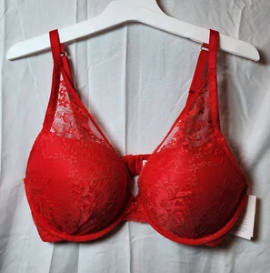 New Auden Women's Red Push-Up Underwire Bra Adjustable Straps Size 46C - Picture 1 of 4