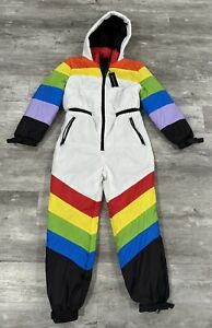 NEW Delia's x Dolls Kill Sweet Retreat Rainbow Puffer Snowsuit Hooded Size 1X