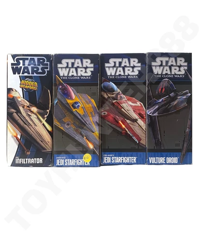 Hasbro Star Wars Air Vehicles 4 pcs Lot HTF Cover