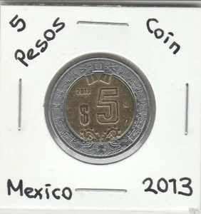 Mexico: $ 5 Pesos Coin Year 2013. - Picture 1 of 2