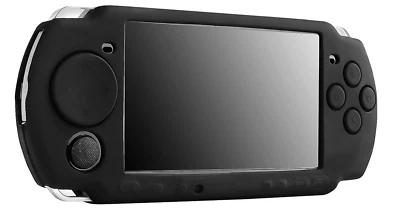 [Skin Case] - Silicone | Rubber | Black - Sony PSP 2000; 3000 [Insten] - Image 1 of 2