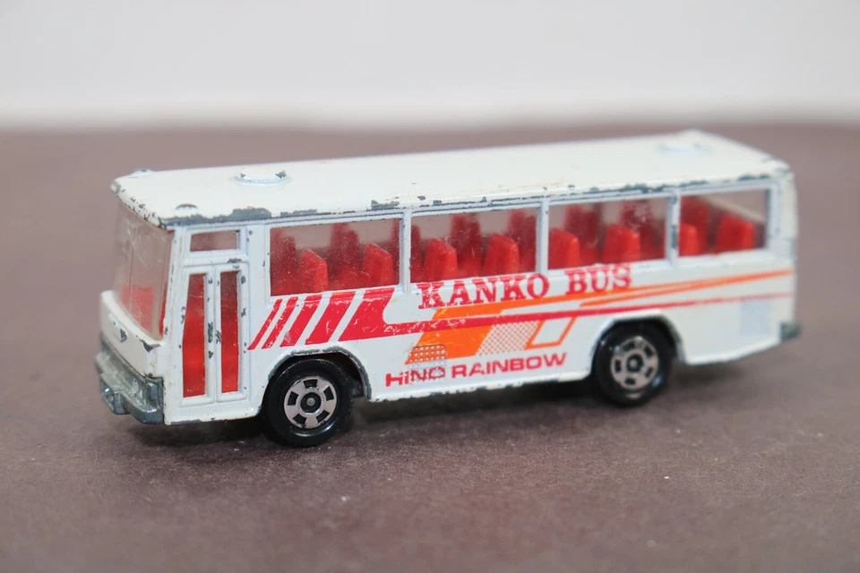 Vintage Tomica Tomy Hino Rainbow Skeleton Bus 1:116 KANKO Japan No. 41 LQQK - Image 1 of 4