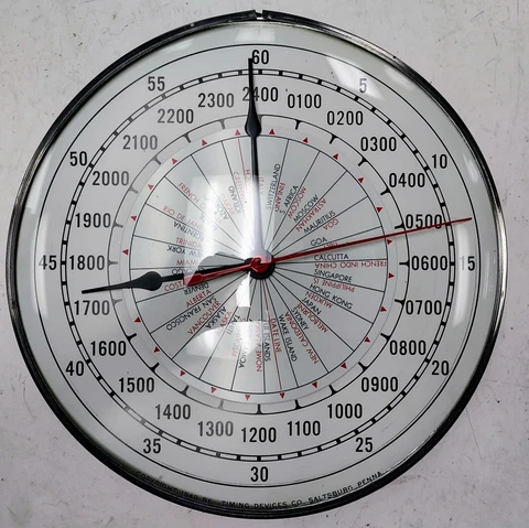 Vintage 24hr Military / World Clock - Copyright 1949 Cover