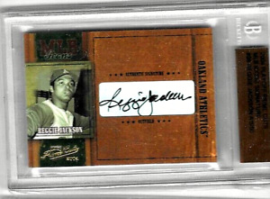 REGGIE JACKSON 2004 PLAYOFF PRIME CUTS MLB ICONS CERTIFIED AUTOGRAPH#/50 SLABBED