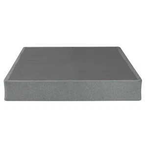 9 in. Foldable Metal Bed Base, Cal King Mattress Foundation Box Spring, Gray - Picture 1 of 8