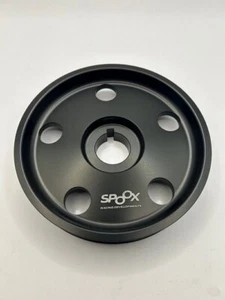 Spoox Peugeot 307 CC 180 Billet Alloy Bottom Engine Pulley - Black - Picture 1 of 3