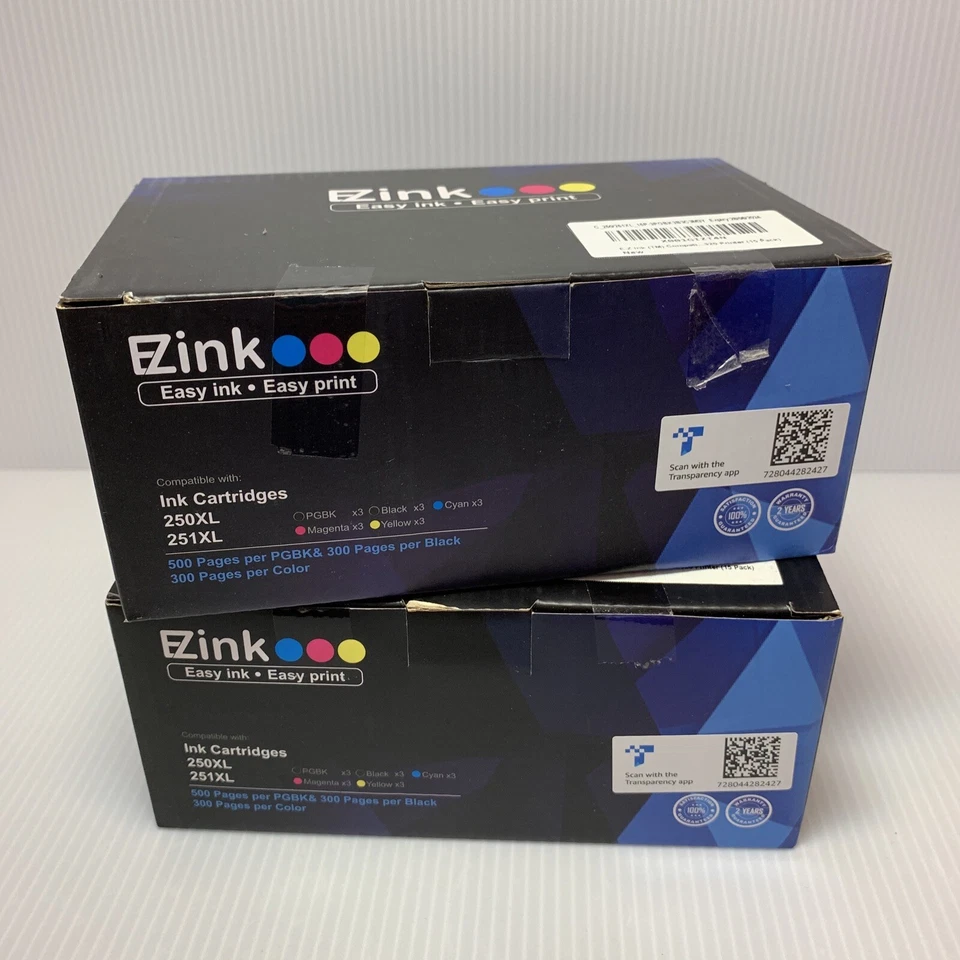 Genuine Canon Pgi-250xl 251xl Bk C M Y 5pk Ink Cartridges No Wrap