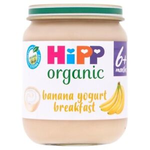 HiPP Organic Banana Yogurt Breakfast Baby Food Jar 6+ Months - 125g