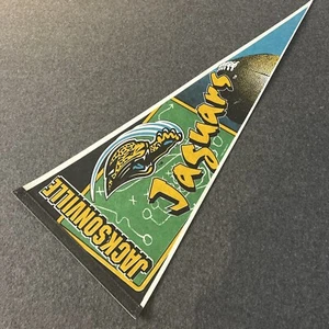 JACKSONVILLE JAGUARS FELT PENNANT 12"x29.5" NFL TAG EXPRESS 1996 JAGS - Picture 1 of 11