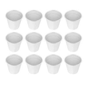 12 Pcs Cake Mould Pudding Cup Nonstick Cheesecake Baking Molds Aluminium - Picture 1 of 12