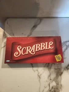 SCRABBLE CROSSWORD TABLE WORD GAME BY PARKER BROTHERS 2001 HASBRO - Picture 1 of 12