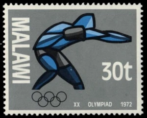 MALAWI 193 (SG421) - Munich Summer Olympics "Athlete" (pb52357) - Picture 1 of 1