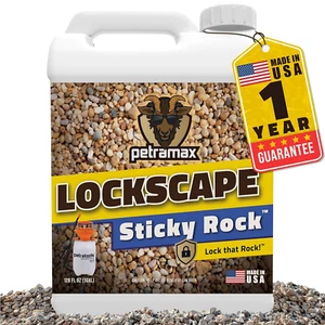 Lockscape Sticky Rock Glue for Landscaping (1 Gallon) - Super Adhesive, Non-Toxi - Picture 1 of 9