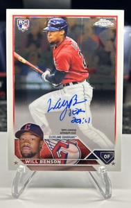 2023 Topps Chrome Rookie Auto Will Benson #RA-WB Rookie Auto RC