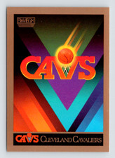 1990 Skybox Card, #332 Cleveland Cavaliers Team Checklist, Unmarked