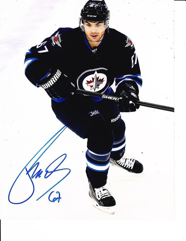 WINNIPEG JETS MICHAEL FROLIK ASSINADO GELO ABERTO 8X10 - Imagem 1 de 1