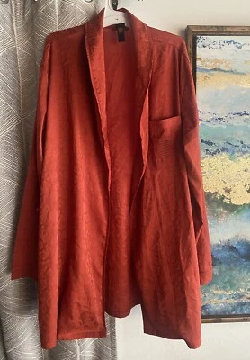 Savage x Fenty Snakeskin Jacquard Robe Rust Orange Size XS - Image 1 of 4