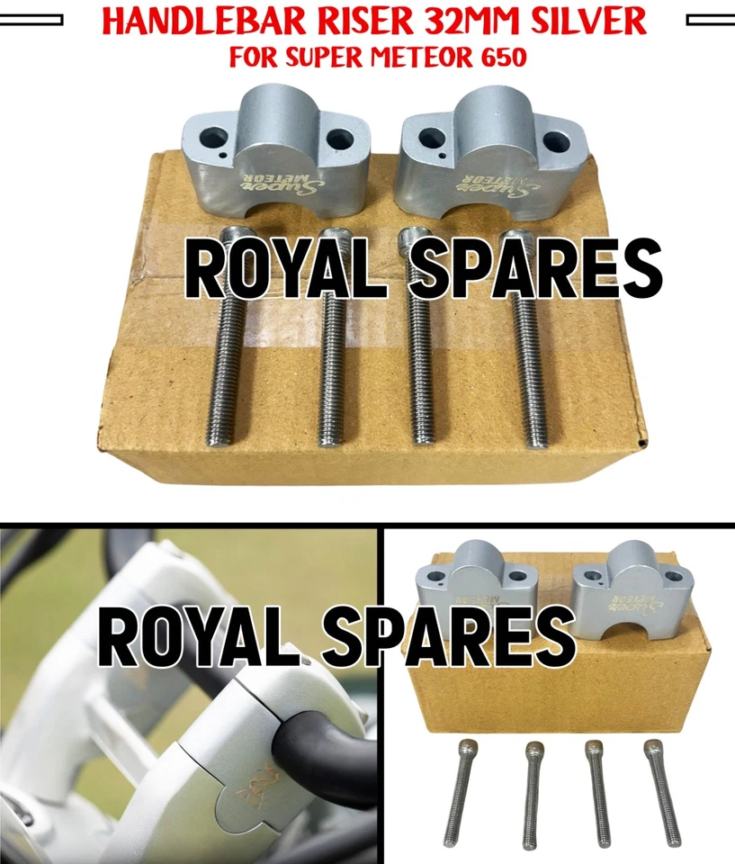 PLATA "ELEVADOR DE MANILLAR 32 MM" apto para Royal Enfield Super Meteor 650 Foto 1 de 4