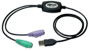 PS/2 to USB Cable Adapter Converter Plug Use Old PS2 Keyboard Mouse on NEW PC - Picture 1 of 1