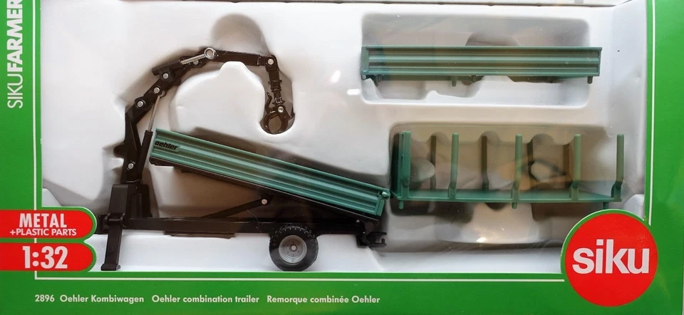 SIKU FARMER 1:32 RIMORCHIO OEHELER COMBINATO CON CARRELLO ART. 2896 - Immagine 1 di 1