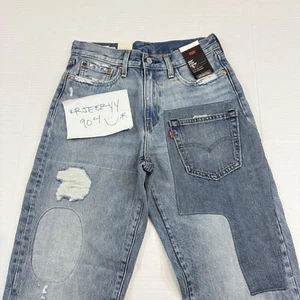 Mens Size 32x32 Levis Premium 568 Stay Loose Patchwork Denim Jeans 290370065 - Picture 1 of 12