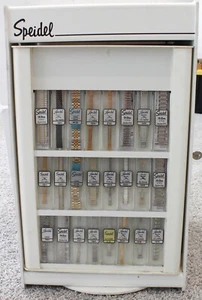 NOS Vintage 48 Speidel Watch Bands & Countertop Spinner Display Case - Picture 1 of 11