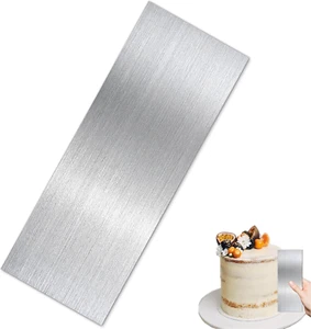 Cake Scraper Smoother, Stainless Steel Cake Scraper for Mousse Butter Cream Cake - Picture 1 of 12