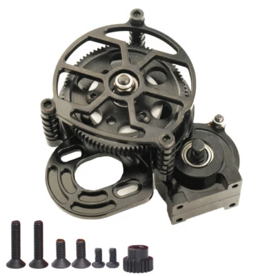 Alloy Hollow Open Style Transmission Case Gearbox Gear for 1/10 RC Car SCX10 DIY - Image 1 of 3