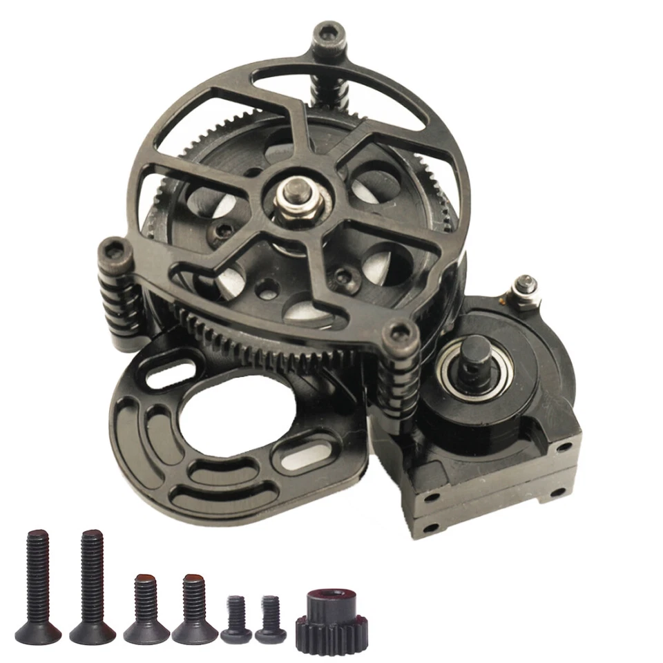 Alloy Hollow Open Style Transmission Case Gearbox Gear for 1/10 RC Car SCX10 DIY - Image 1 of 3