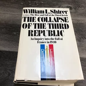 William L. Shirer The Collapse of the Third Republic Hardcover Book Dust Jacket - Imagen 1 de 12