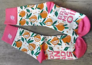Crew-Socken ätherische Öle Zitronen, wenn Sie dies lesen können... Neu in Verpackung 1 Paar - Bild 1 von 3