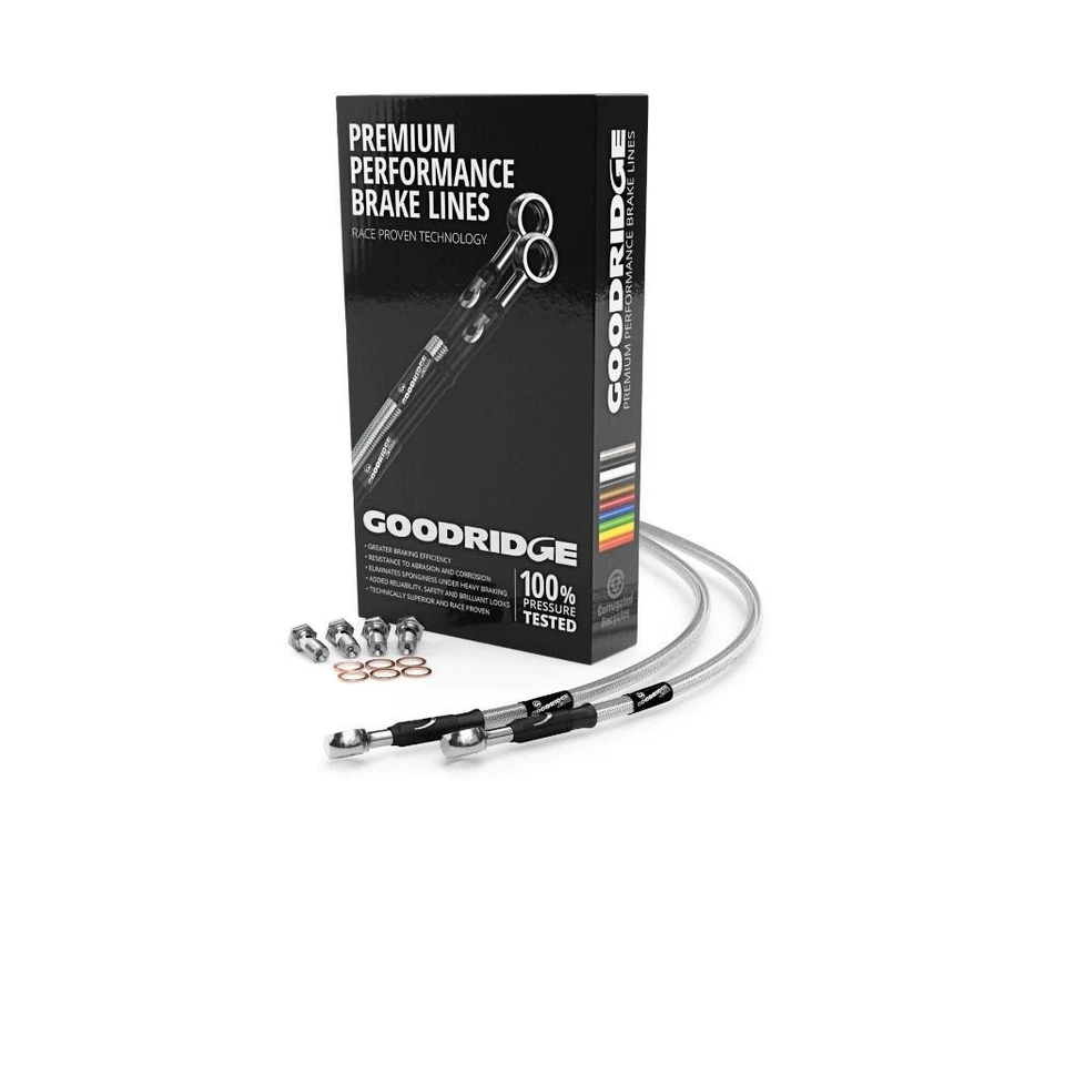 Yamaha FZS1000 2001 - 2005 Goodridge Race Braided Brake Lines - Clear Front/Rear - image 1 of 1