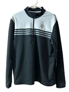 Adidas Climacool 1/4 Zip Jacket Black Gray The Club Ibis Logo Men’s Size Medium - Picture 1 of 5