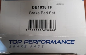 Top Performance Front Brake Pads (DB1838TP) - Picture 1 of 2