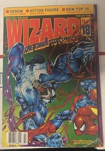 WIZARD MAGAZINE No. 18 (1993) Spiderman Venom Carnage Cover - Picture 1 of 1