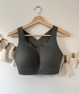 Lululemon Enlite Racerback High Support Bra Olive Green Running Outdoor 34D - Picture 1 of 7