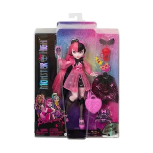 Monster High Draculaura Fashion Doll con accessori e un animale domestico HHK51 nuovo - Foto 1 di 5
