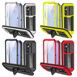 Stoßfeste Metall Ständer Hülle mit Linse Cover für Samsung Galaxy S25 FE (2025) - Bild 1 von 41