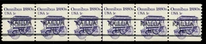 Scott 1897 1¢ Omnibus 1880s HI Precancel P#6 Free shipping in the USA - Picture 1 of 1