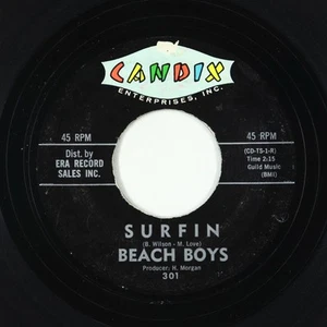 Beach Boys 45 - Surfin' - Candix VG+ - Picture 1 of 2