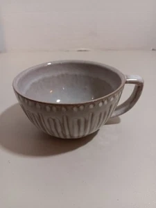 Tazón de sopa de cerámica esmaltada con mango de 3” de alto x 6,25” de ancho - Hecho en Portugal - Imagen 1 de 8