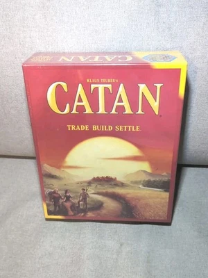 CATAN Board Game CN3071 Trade Build Settle Classic Red Box Sealed New Teuber's — 第 1/4 张图片